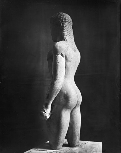 Kouros, von Paros, nahe dem Heiligtum des Asklepios, ca. 540 v. Chr. von Greek